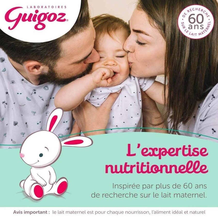 Guigoz Guigozgest GuigozGest 2 Молочная сухая загущенная формула 6-12 месяцев 6 A 12 Mois 800 гр.: цены и характеристики