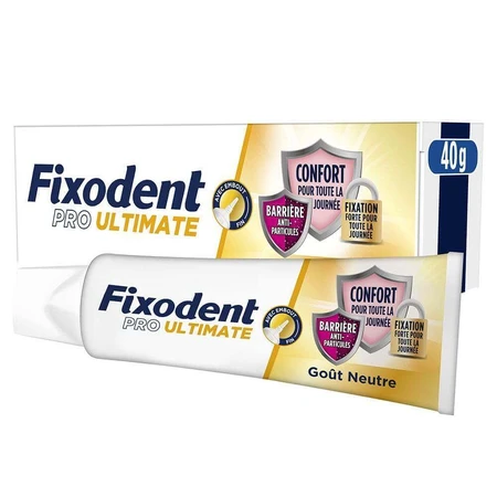 Fixodent Pro Ultimate Адгезивний крем для повних та часткових знімних протезів Нейтральний смак 40 мл: ціни та характеристики