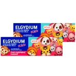 Набор Elgydium Kids Emoji, pastă de dinți gel pentru copii, Căpșuni răcoritoare, 3-6 ani, 2 x 50 ml: цены и характеристики