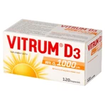 Vitrum D3, вітамін D 1000 МО, 120 капсул: ціни та характеристики