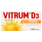 Vitrum D3, вітамін D 1000 МО, 120 капсул: ціни та характеристики