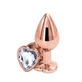 NS Novelties Анальная пробка Rear Assets с кристаллом Medium Rose Gold