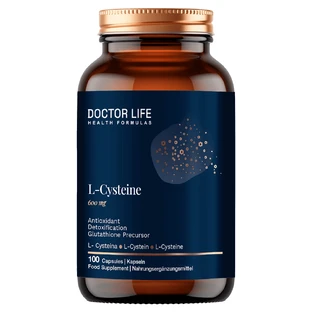 Doctor Life L-Cysteine, L-цистеїн 600 мг, 100 капсул