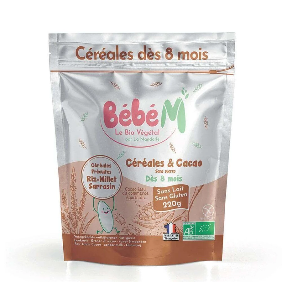 La Mandorle Bebè M Злаки и какао Био С 8 месяцев 220г: цены и характеристики