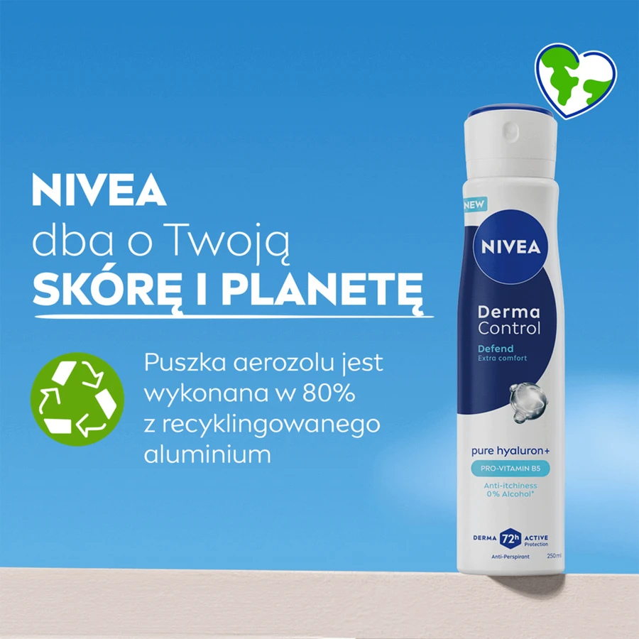 Nivea Derma Control Defend, антиперспирант, спрей, 250 мл: цены и характеристики