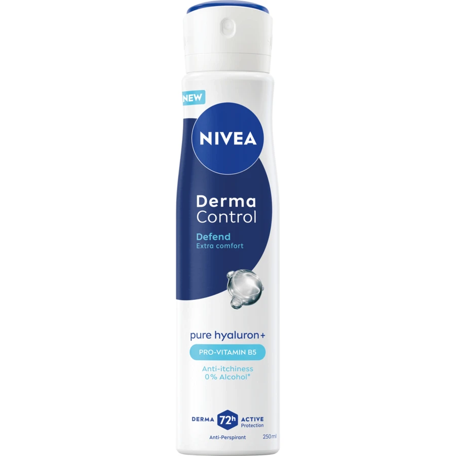 Nivea Derma Control Defend, антиперспирант, спрей, 250 мл: цены и характеристики