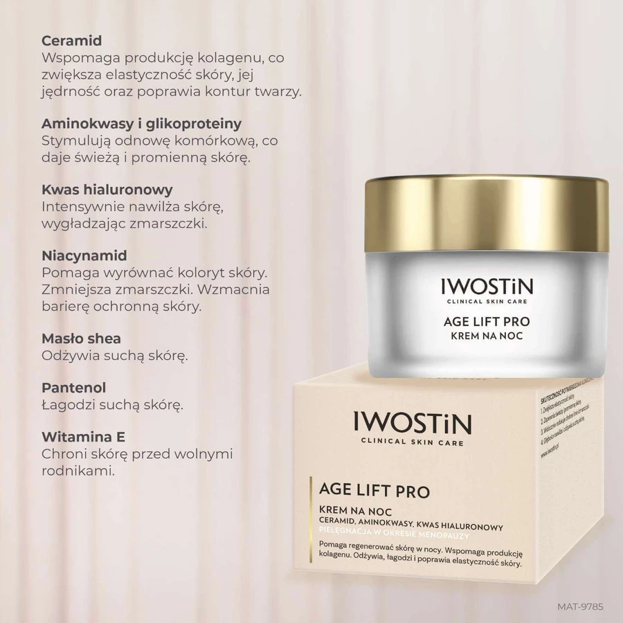 Iwostin Age Lift Pro, нічний крем, 50 мл: ціни та характеристики