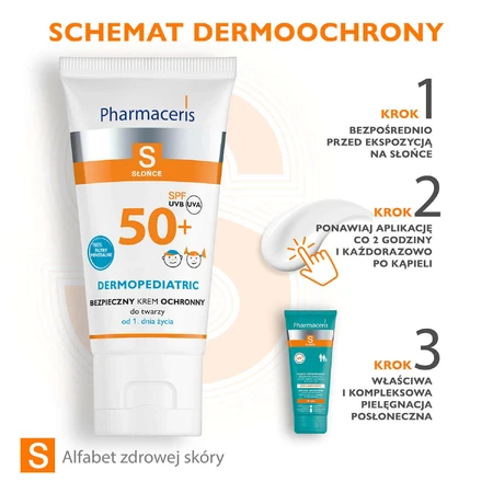 Pharmaceris S, безпечний крем для обличчя для дітей від народження, SPF 50+, 50 мл + сімейна гра Доббл безкоштовно: ціни та характеристики