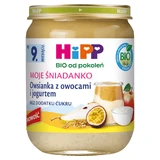 HiPP Moje Śniadanko Bio, вівсяна каша з фруктами та йогуртом, після 9 місяців, 160 г