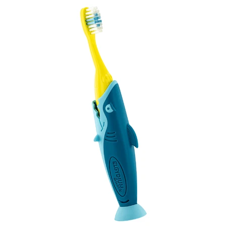 Набор periuță de dinți Elgydium Pocket Kids Shark, periuță de dinți pentru copii, de călătorie, 2-6 ani, 2 bucăți: цены и характеристики