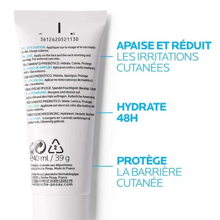 La Roche-Posay Toleriane Sensitive Rich Заспокійливий зволожуючий крем для обличчя 2х40мл: ціни та характеристики