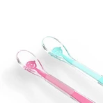 BabyOno Baby's Smile, мягкая силиконовая детская ложка, розовая, от 6 месяцев, 1 шт.: цены и характеристики
