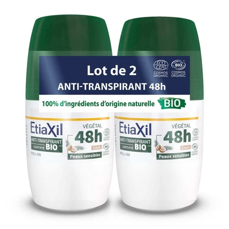 Etiaxil Антиперспирант-дезодорант роликовый с кокосовым орехом Bio Sensitive Skin 2х50 мл: цены и характеристики