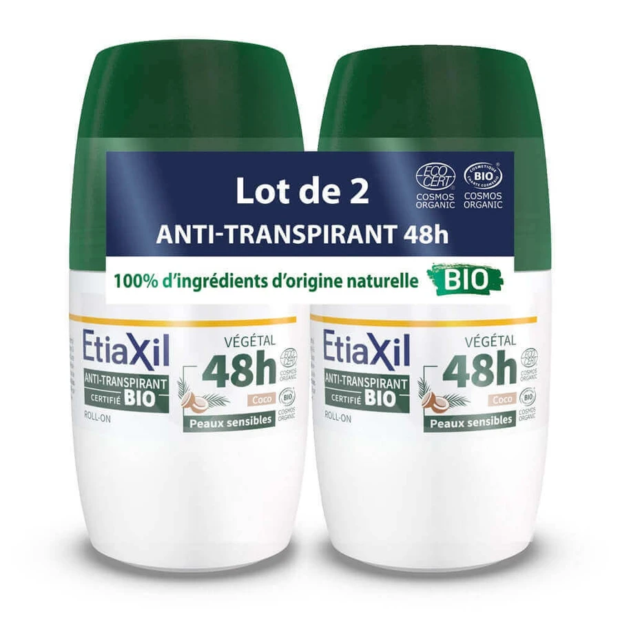 Etiaxil Антиперспирант-дезодорант роликовый с кокосовым орехом Bio Sensitive Skin 2х50 мл: цены и характеристики