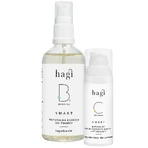 Набір Hagi Smart C, крем для обличчя натуральний освітлюючий та ліфтинговий з вітаміном С, 50 мл + Smart B, крем для обличчя натуральний з бальзамом, заспокійливий, 100 мл за 1 копійку: ціни та характеристики