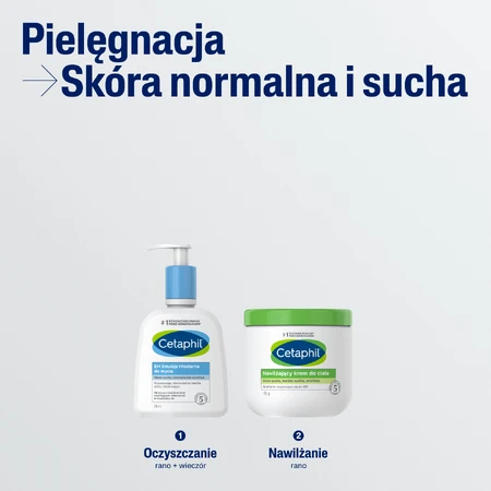 Cetaphil, зволожуючий крем для тіла, для всієї родини, 453 г + зволожуючий крем для обличчя з кислотою гіалуроновою, крем-ноапель, 48 мл безкоштовно: ціни та характеристики