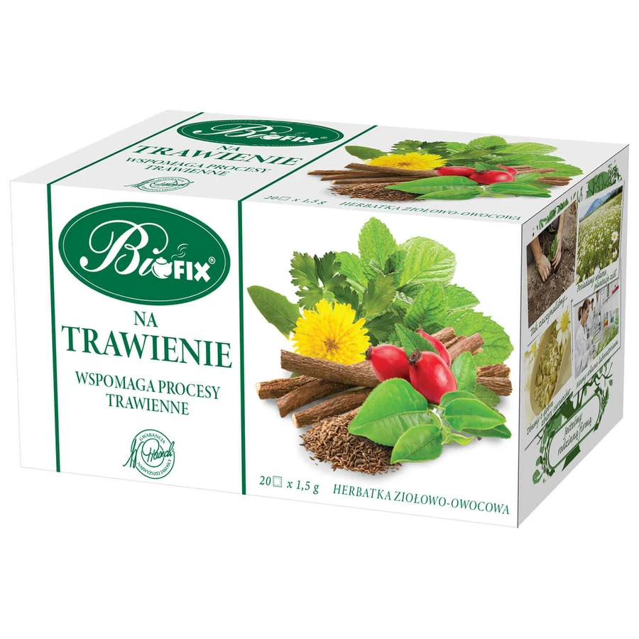 Bi Fix Na Trawienie, трав'яний та фруктовий чай, 1,5 г х 20 пакетиків: ціни та характеристики