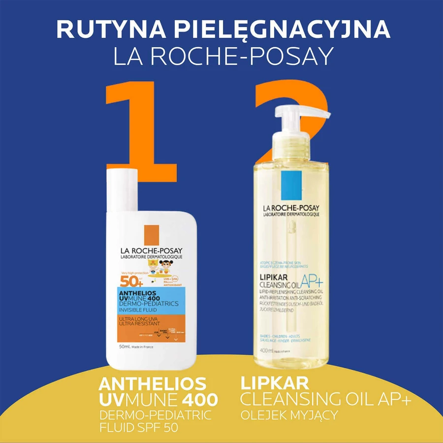 La Roche-Posay Anthelios UVMune 400 Dermo-Pediatrics, флюид для защиты кожи лица, SPF 50+, 50 мл + prosop de plajă gratuit: цены и характеристики