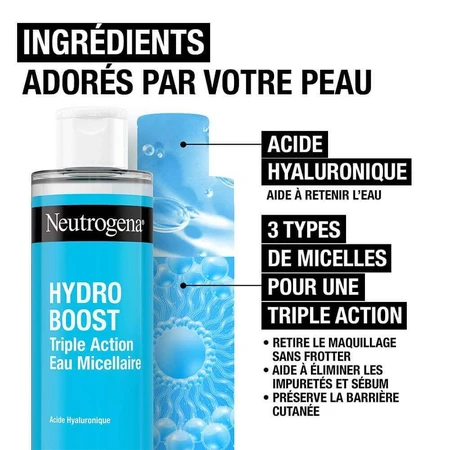 Neutrogena Hydro Boost Triple Action Мицеллярная вода с гиалуроновой кислотой 400 мл: цены и характеристики