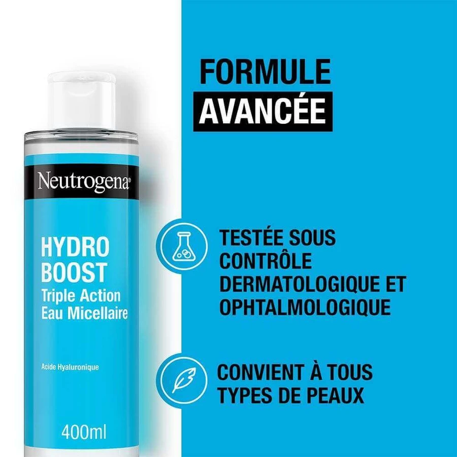 Neutrogena Hydro Boost Triple Action Мицеллярная вода с гиалуроновой кислотой 400 мл: цены и характеристики