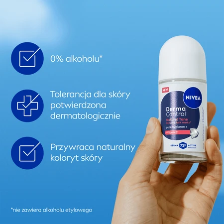 Nivea Derma Control Natural Tone, антиперспирант, ролл-он, 50 мл: цены и характеристики
