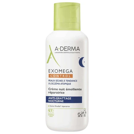 A-Derma Exomega Control, восстанавливающий смягчающий ночной крем, для сухой и склонной к атопии кожи, с 1-го дня, 400 мл: цены и характеристики