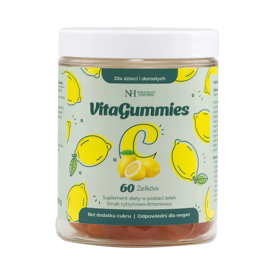Noble Health VitaGummies Витамин C, со вкусом лимонного лайма, 60 шт.: цены и характеристики