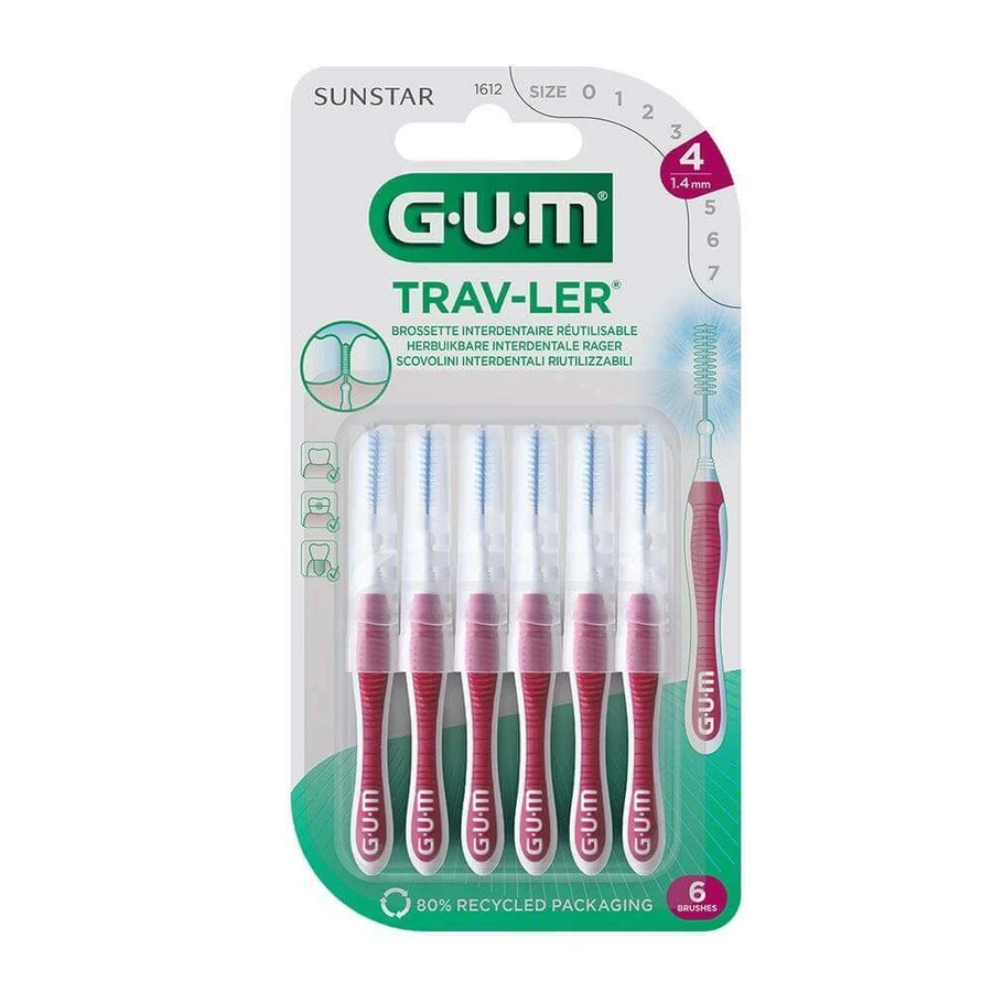 Щітки міжзубні Gum Trav-ler 1,4 мм x6: ціни та характеристики