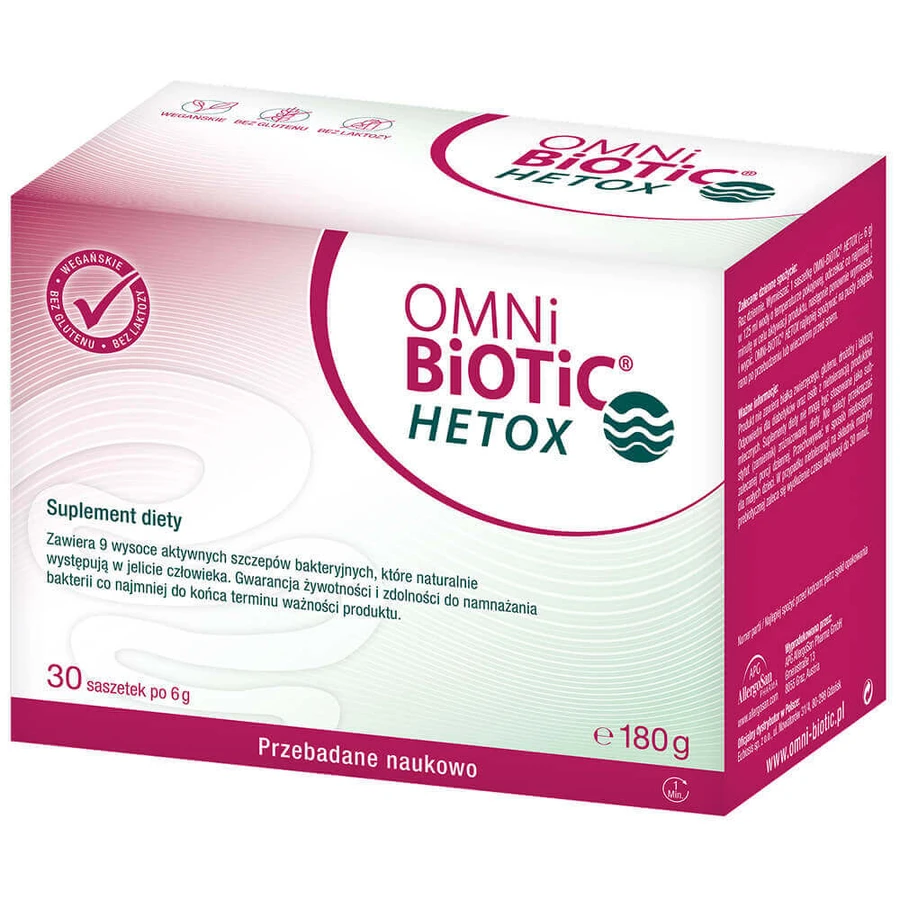 OmniBiotic Hetox, порошок, 6 г х 30 пакетиків: ціни та характеристики