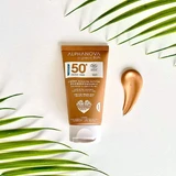 Alphanova Organic Sun Водостойкий солнцезащитный крем для лица Spf50+ Gold Monoi Perfume 50 г