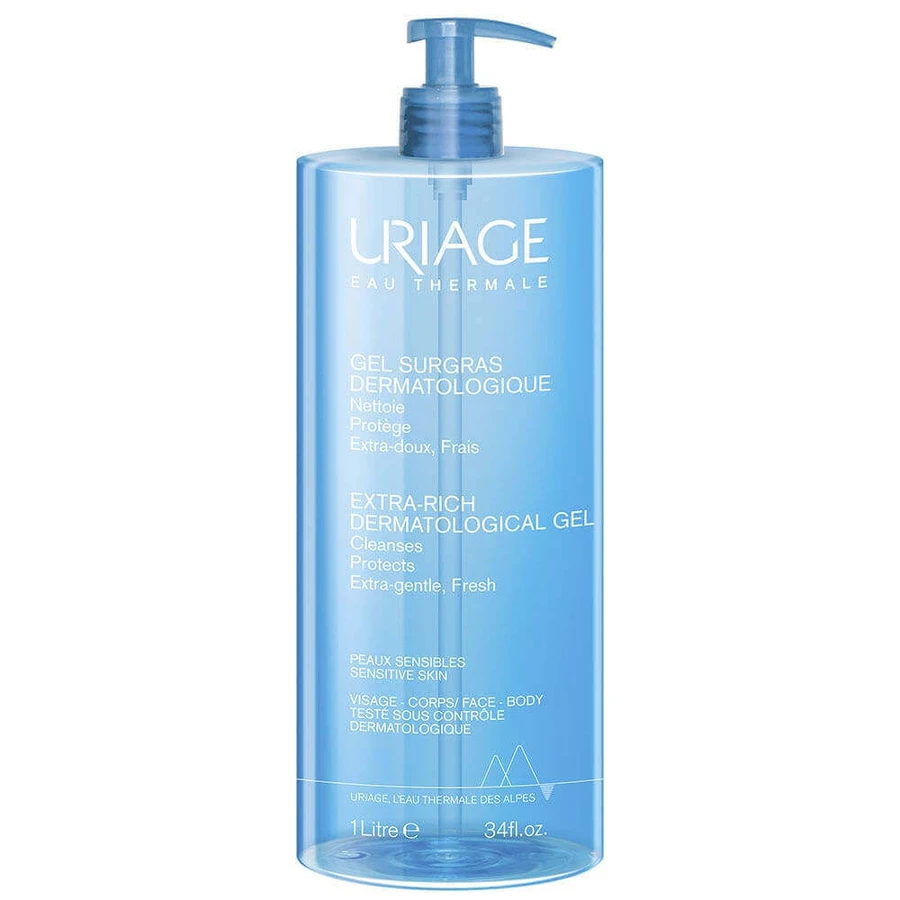Uriage Hygiene Дерматологический очищающий гель для чувствительной кожи 1 л: цены и характеристики