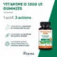 Vitavea Santé Vitamine D 1000 IU Défenses naturelles et capital osseux 30 gommine