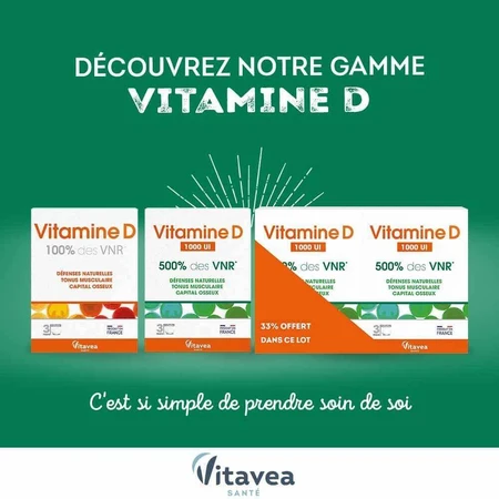Vitavea Santé Vitamine D 1000 IU Défenses naturelles et capital osseux 30 gommine: цены и характеристики