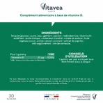 Vitavea Santé Vitamine D 1000 IU Défenses naturelles et capital osseux 30 gommine: цены и характеристики