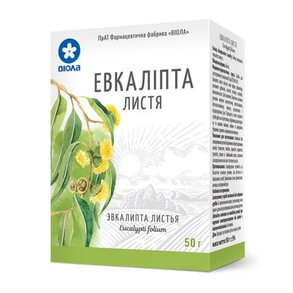 Эвкалипта листья листья 50 г пачка, с внутр. пакетом: цены и характеристики