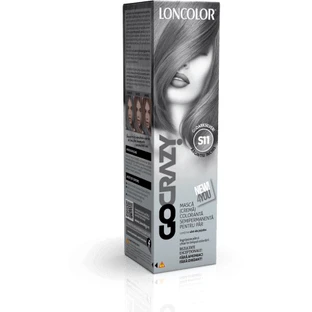 Loncolor Go Crazy Полуперманентная маска для окрашивания волос (крем) S11 Темное серебро, 1 шт.