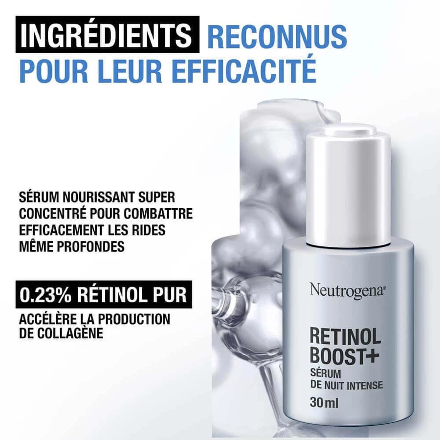 Інтенсивна нічна сироватка з ретинолом Neutrogena Retinol Boost 30 мл: ціни та характеристики