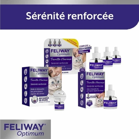 Feliway Optimum Serenity Renforcée Happy Family Kit диффузор и наполнитель + подзарядка 48 мл: цены и характеристики
