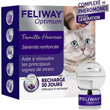 Feliway Optimum Serenity Renforcée Happy Family Kit диффузор и наполнитель + подзарядка 48 мл: цены и характеристики