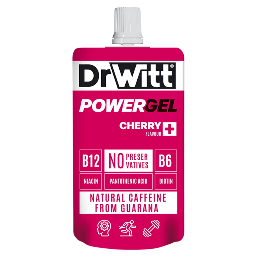 DrWitt Powergel, енергетичний гель, вишня, 100 г: ціни та характеристики