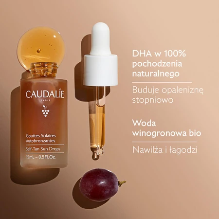 Caudalie Self-Tan Sun Drops, краплі для автозасмаги, 15 мл: ціни та характеристики