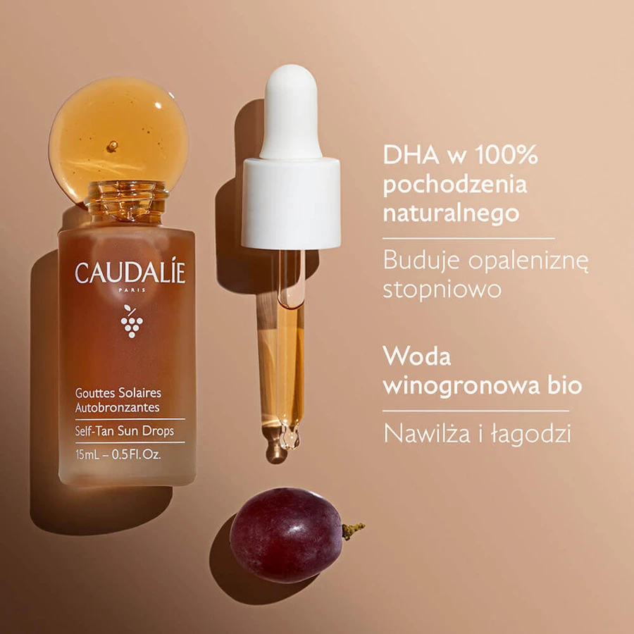 Caudalie Self-Tan Sun Drops, краплі для автозасмаги, 15 мл: ціни та характеристики