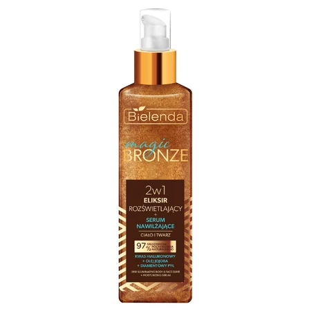 Bielenda Magic Bronze, осветляющий эликсир + увлажняющая сыворотка для лица и тела 2в1, 150 мл: цены и характеристики