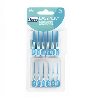 Щітки/зубочистки міжзубні TePe EasyPick з футляром M/L Blue, 36 шт.