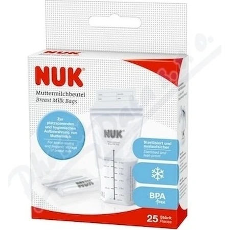 NUK Пакетики для грудного молока 1×25 шт, пакетики для молока: ціни та характеристики