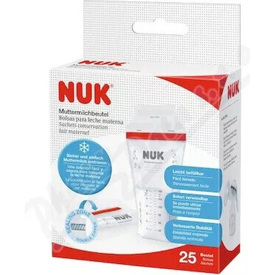 NUK Пакетики для грудного молока 1×25 шт, пакетики для молока: ціни та характеристики