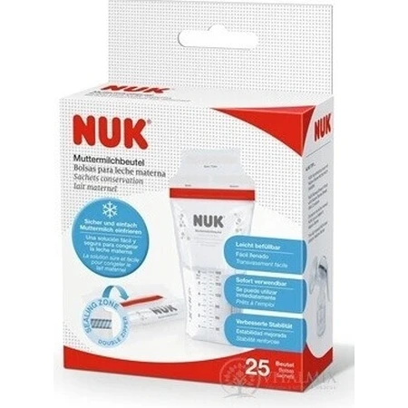 NUK Пакетики для грудного молока 1×25 шт, пакетики для молока: ціни та характеристики