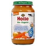 Holle Bio страва, сочевиця та овочі з телятиною, з 10 місяців, 220 г