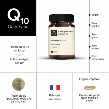 A-LAB Липосомальный коэнзим Q10 антиоксидант антивозрастной 60 капсул: цены и характеристики