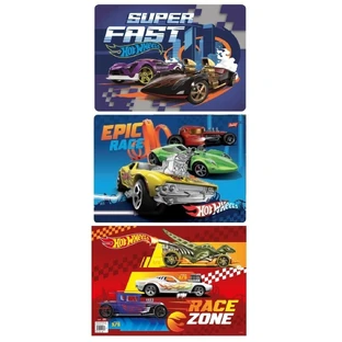 Ламинированный блокнот для записей Hot Wheels